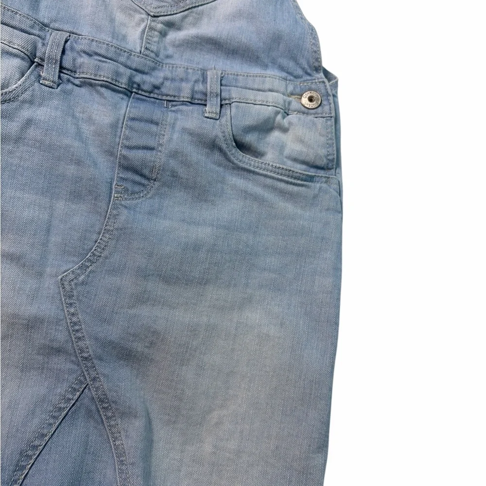 OshKosh B'gosh Denim Overall Dress Skirt Kids Sz 7/7A